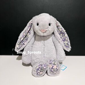 NWT Authentic Jellycat Medium Blossom Silver Bunny ‘Bloom’